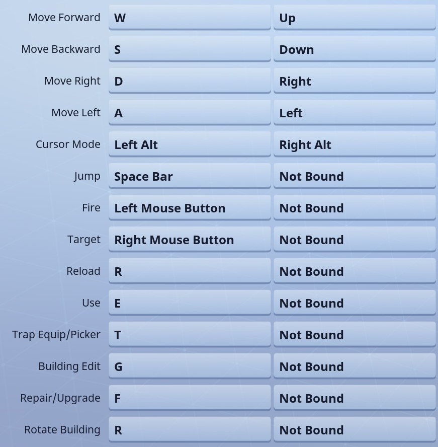 best fortnite keybinds for building mac