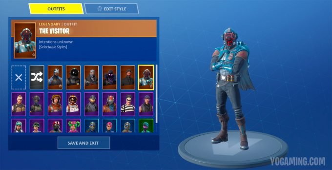 Fortnite Blockbuster Skin The Visitor