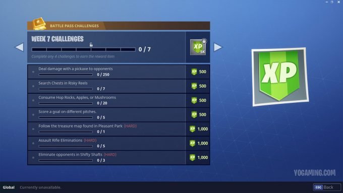 Fortnite Season 3, week 7 challanges