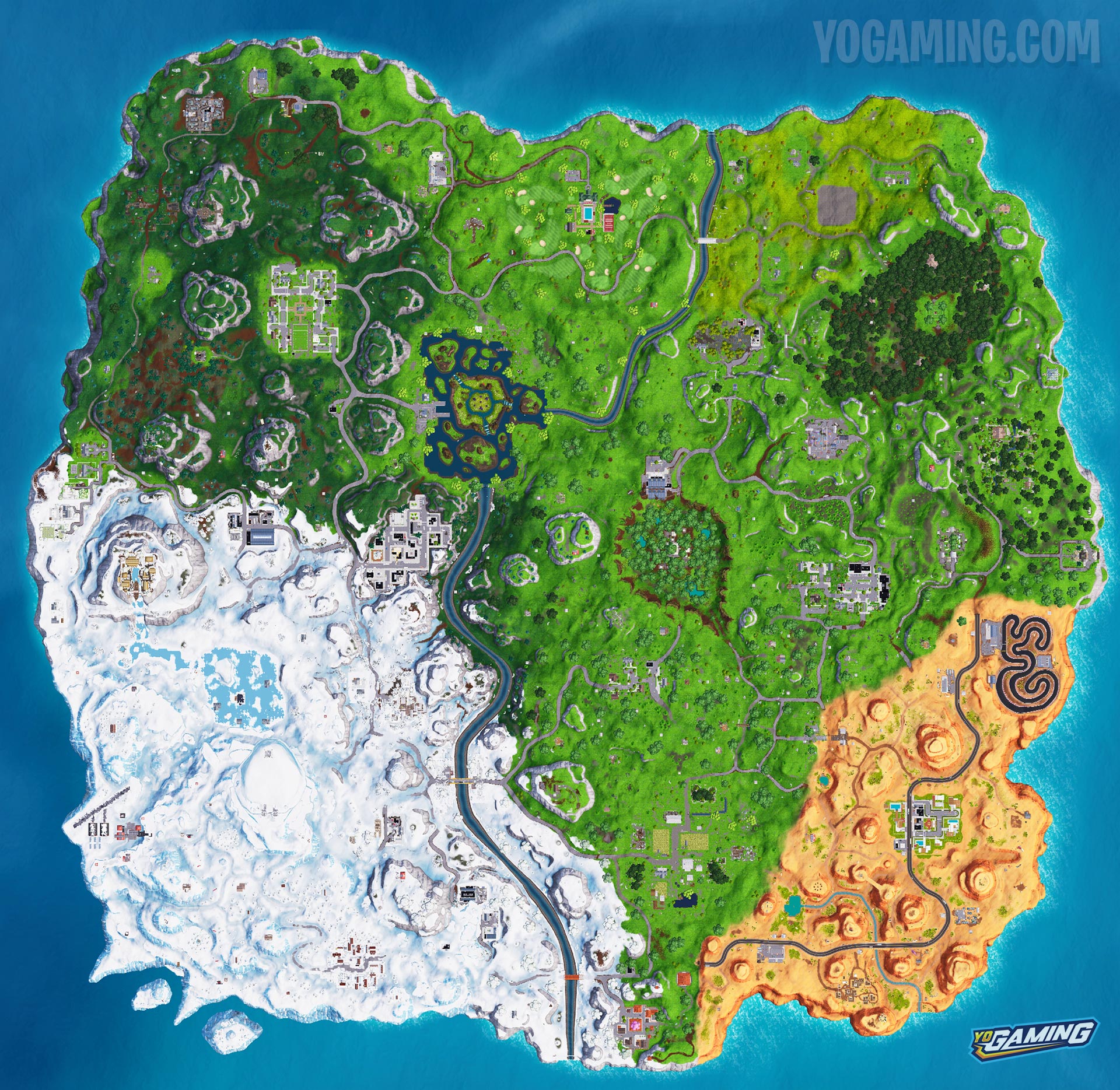 Fortnite Battle Royale Map Evolution All Seasons And Patches High Res